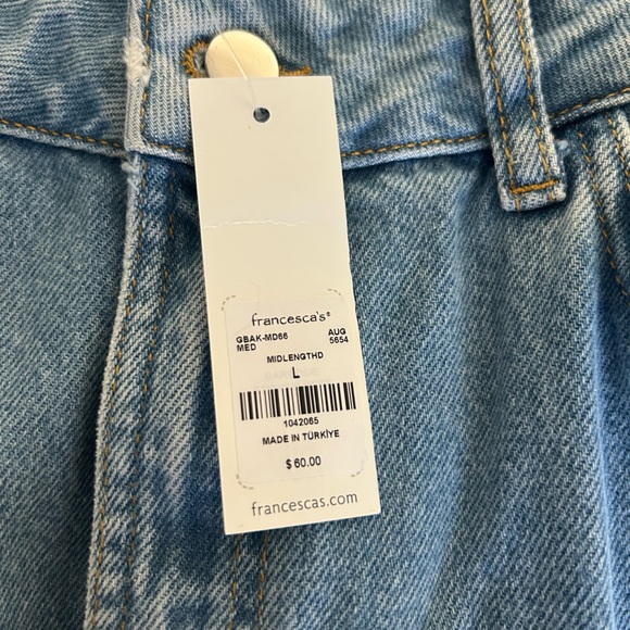 ⭐️ NEW Francesca's Harper Heritage Sylvia Denim Front Slit Midi Skirt - Picture 7 of 11